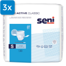 Vorderseite der Seni Active Classic Small Verpackung. Oben Links ist ein Viereck mit der Aufschrift 